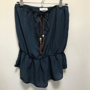 Navy tube top